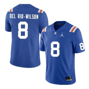 Men's Florida Gators #8 Carlos Del Rio-Wilson NCAA Nike Blue Throwback Authentic Stitched College Football Jersey FTL4662EU